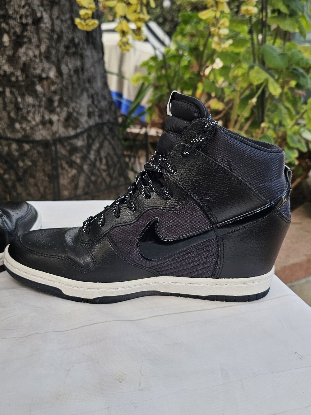 Nike Dunk Sky Hi Essentials Wedge Sneakers with White Midsole - Picture 7 of 10